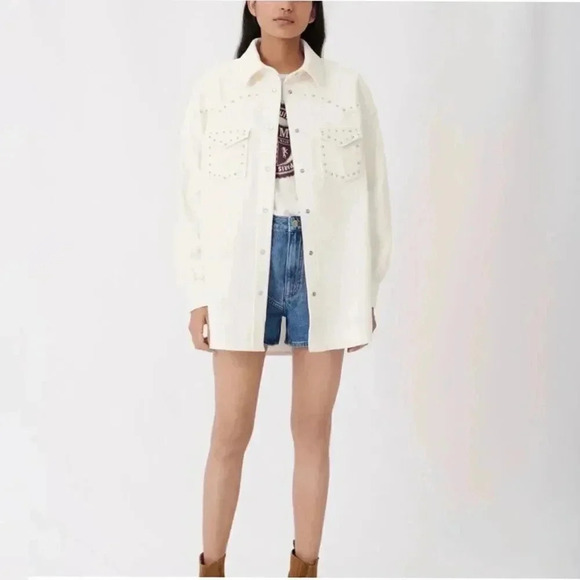 Maje
Ciera Corduroy Studded Shirt - Picture 1 of 8